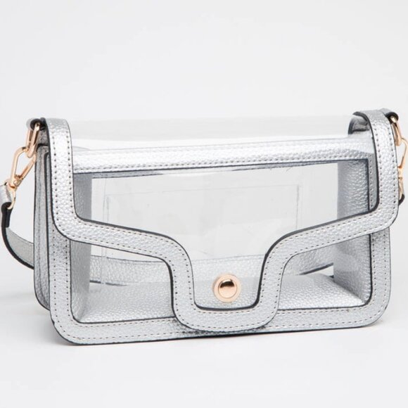 New Silver Clear Stadium-Approved Gameday Shoulder Bag Concert & Sports Event - Picture 1 of 1